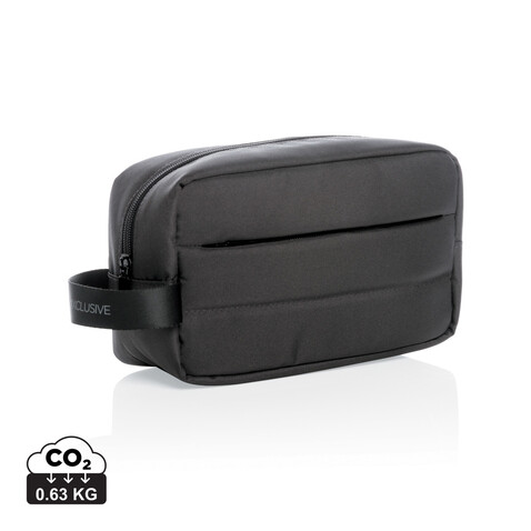 Impact AWARE™ RPET Kulturtasche schwarz bedrucken, Art.-Nr. P820.201