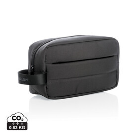 Impact AWARE™ RPET Kulturtasche schwarz bedrucken, Art.-Nr. P820.201