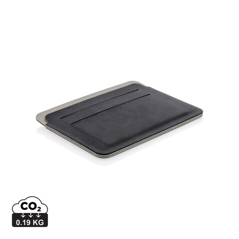 Quebec RFID Kartenhalter schwarz, grau bedrucken, Art.-Nr. P820.671