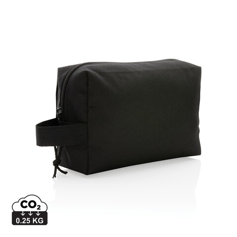 Impact AWARE™ Basic RPET Kulturtasche schwarz bedrucken, Art.-Nr. P820.761 Impact AWARE™ Basic RPET Kulturtasche schwarz bedrucken, Art.-Nr. P820.761