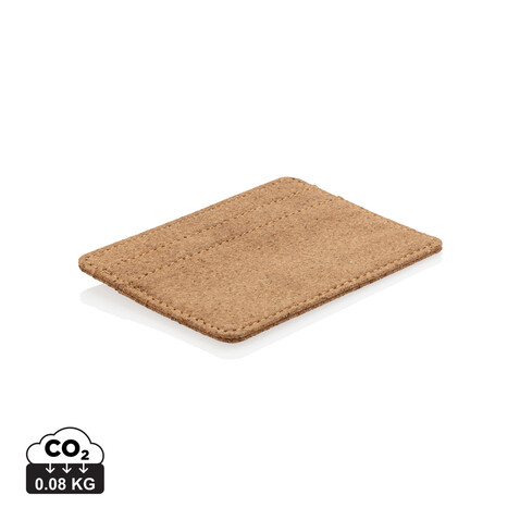 Kork RFID Slim-Wallet braun bedrucken, Art.-Nr. P820.879