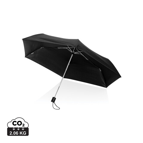 Swiss Peak AWARE™ RPET Ultra-Light 20.5" Automatik-Schirm schwarz bedrucken, Art.-Nr. P850.321