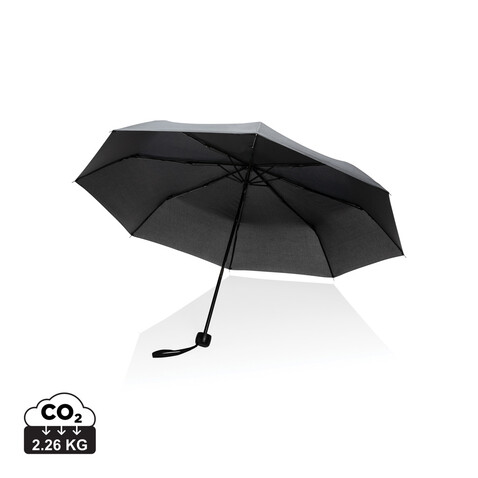 20.5" Impact AWARE™ RPET 190T Mini-Schirm schwarz bedrucken, Art.-Nr. P850.581