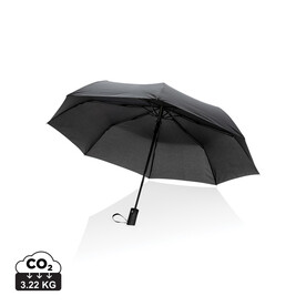 21&amp;quot; Impact AWARE™ RPET 190T Mini-Schirm automatic open schwarz bedrucken, Art.-Nr. P850.591