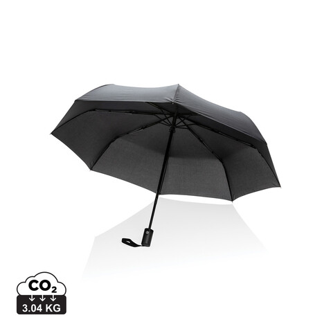 21" Impact AWARE™ RPET 190T Mini-Schirm automatic open/close schwarz bedrucken, Art.-Nr. P850.601