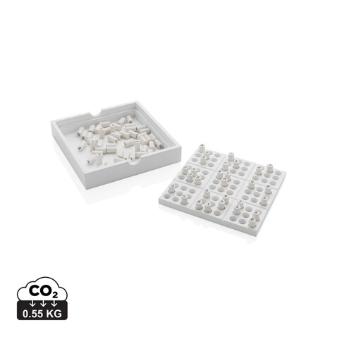 Holz-Sudoku-Spiel weiß bedrucken, Art.-Nr. P940.103