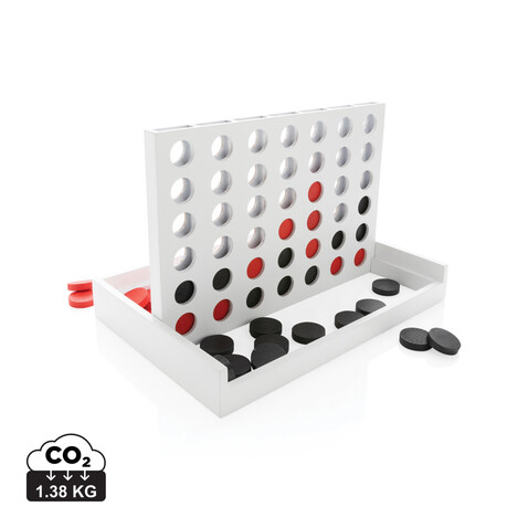 Connect Four Holzspiel weiß bedrucken, Art.-Nr. P940.243