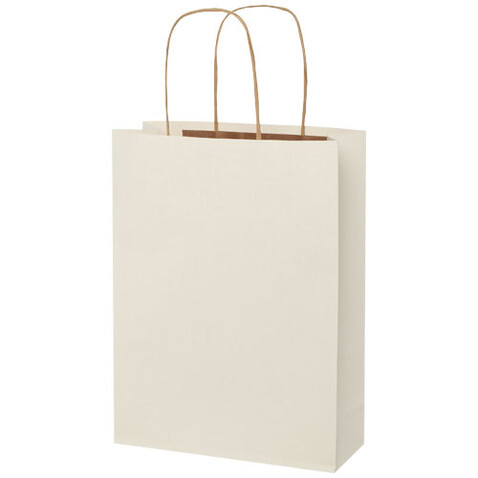 Papiertüte 150 g/m² aus landwirtschaftlichen Reststoffen mit gedrehten Griffen – 24 × 9 × 32 cm, offwhite bedrucken, Art.-Nr. 1ZM00201 Papiertüte 150 g/m² aus landwirtschaftlichen Reststoffen mit gedrehten Griffen – 24 × 9 × 32 cm, offwhite bedrucken, Art.-Nr. 1ZM00201