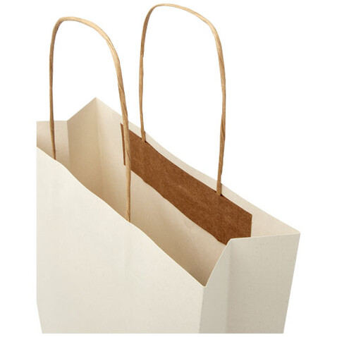 Papiertüte 150 g/m² aus landwirtschaftlichen Reststoffen mit gedrehten Griffen – 24 × 9 × 32 cm, offwhite bedrucken, Art.-Nr. 1ZM00201 Papiertüte 150 g/m² aus landwirtschaftlichen Reststoffen mit gedrehten Griffen – 24 × 9 × 32 cm, offwhite bedrucken, Art.-Nr. 1ZM00201