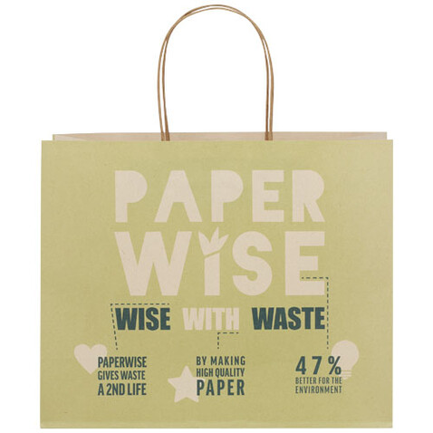 Papiertüte 150 /m² aus landwirtschaftlichen Reststoffen mit gedrehten Griffen – 31 × 12 × 25 cm, offwhite bedrucken, Art.-Nr. 1ZM00301 Papiertüte 150 /m² aus landwirtschaftlichen Reststoffen mit gedrehten Griffen – 31 × 12 × 25 cm, offwhite bedrucken, Art.-Nr. 1ZM00301