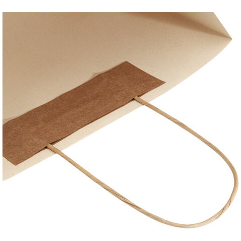 Papiertüte 150 /m² aus landwirtschaftlichen Reststoffen mit gedrehten Griffen – 31 × 12 × 25 cm, offwhite bedrucken, Art.-Nr. 1ZM00301 Papiertüte 150 /m² aus landwirtschaftlichen Reststoffen mit gedrehten Griffen – 31 × 12 × 25 cm, offwhite bedrucken, Art.-Nr. 1ZM00301