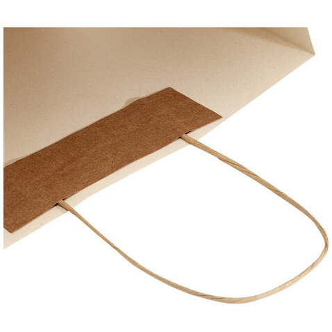 Papiertüte 150 g/m² aus landwirtschaftlichen Reststoffen mit gedrehten Griffen – 31 × 12 × 41 cm, offwhite bedrucken, Art.-Nr. 1ZM00501 Papiertüte 150 g/m² aus landwirtschaftlichen Reststoffen mit gedrehten Griffen – 31 × 12 × 41 cm, offwhite bedrucken, Art.-Nr. 1ZM00501