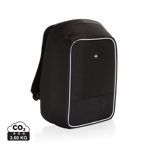 Swiss Peak 15,6" Anti-Diebstahl Laptop-Rucksack schwarz bedrucken, Art.-Nr. P763.091 Swiss Peak 15,6" Anti-Diebstahl Laptop-Rucksack schwarz bedrucken, Art.-Nr. P763.091