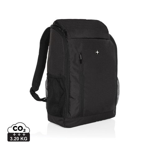 Swiss Peak AWARE™ Easy Access 15.6" Laptop-Rucksack schwarz bedrucken, Art.-Nr. P763.111 Swiss Peak AWARE™ Easy Access 15.6" Laptop-Rucksack schwarz bedrucken, Art.-Nr. P763.111
