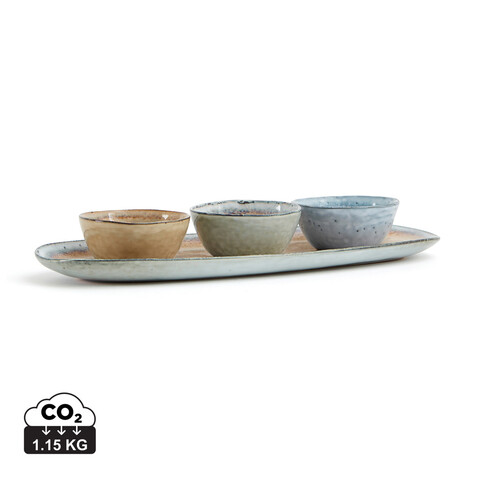 Nomimono Servier-Set beige bedrucken, Art.-Nr. 3559