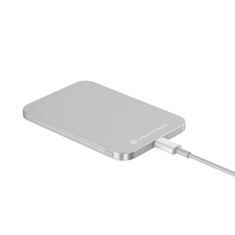 Urban Vitamin Burbank 3000mAh Powerbank aus RCS Plastik/Alu silber bedrucken, Art.-Nr. P322.812 Urban Vitamin Burbank 3000mAh Powerbank aus RCS Plastik/Alu silber bedrucken, Art.-Nr. P322.812