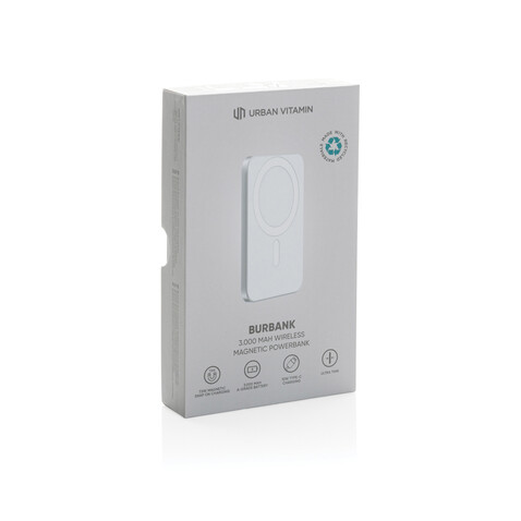 Urban Vitamin Burbank 3000mAh Powerbank aus RCS Plastik/Alu silber bedrucken, Art.-Nr. P322.812 Urban Vitamin Burbank 3000mAh Powerbank aus RCS Plastik/Alu silber bedrucken, Art.-Nr. P322.812