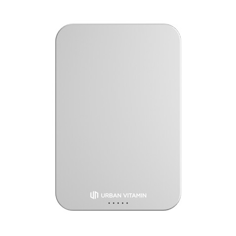 Urban Vitamin Richmond 5000mAh Powerbank aus RCS Plastik/Alu silber bedrucken, Art.-Nr. P322.822 Urban Vitamin Richmond 5000mAh Powerbank aus RCS Plastik/Alu silber bedrucken, Art.-Nr. P322.822