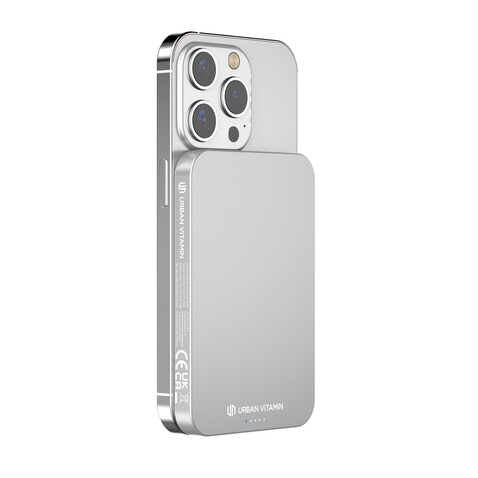 Urban Vitamin Richmond 5000mAh Powerbank aus RCS Plastik/Alu silber bedrucken, Art.-Nr. P322.822 Urban Vitamin Richmond 5000mAh Powerbank aus RCS Plastik/Alu silber bedrucken, Art.-Nr. P322.822
