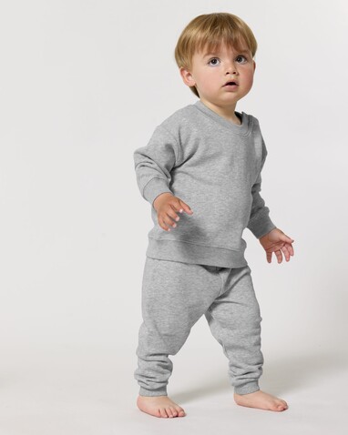 Baby Tumbler - Die Baby-Jogginghose - Heather Grey - 6-12 m/68-80cm bedrucken, Art.-Nr. STBB187C250B2