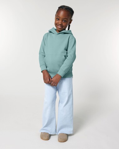Mini Cruiser 2.0 - Der Iconic Kinder-Hoodie - Teal Monstera - 5-6/110-116cm bedrucken, Art.-Nr. STSK180C06005