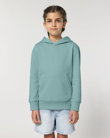 Mini Cruiser 2.0 - Der Iconic Kinder-Hoodie - Teal Monstera - 3-4/98-104cm bedrucken, Art.-Nr. STSK180C06003