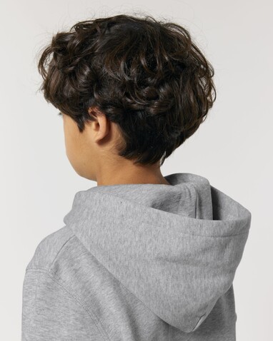 Mini Cruiser 2.0 - Der Iconic Kinder-Hoodie - Heather Grey - 5-6/110-116cm bedrucken, Art.-Nr. STSK180C25005