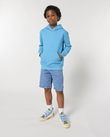 Mini Cruiser 2.0 - Der Iconic Kinder-Hoodie - Aqua Blue - 12-13/152-158cm bedrucken, Art.-Nr. STSK180C14512