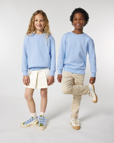 Mini Changer 2.0 - Das Iconic Kinder-Sweatshirt - Blue Soul - 7-8/122-128cm bedrucken, Art.-Nr. STSK181C14907