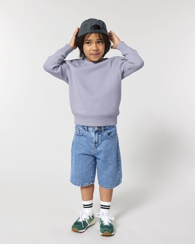Mini Changer 2.0 - Das Iconic Kinder-Sweatshirt - Lavender - 7-8/122-128cm bedrucken, Art.-Nr. STSK181C06307