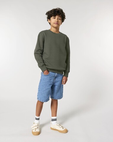 Mini Changer 2.0 - Das Iconic Kinder-Sweatshirt - Khaki - 3-4/98-104cm bedrucken, Art.-Nr. STSK181C22303