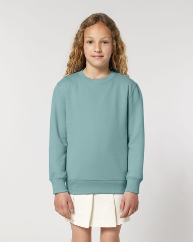 Mini Changer 2.0 - Das Iconic Kinder-Sweatshirt - Teal Monstera - 12-13/152-158cm bedrucken, Art.-Nr. STSK181C06012
