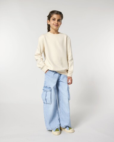 Mini Changer 2.0 - Das Iconic Kinder-Sweatshirt - Natural Raw - 5-6/110-116cm bedrucken, Art.-Nr. STSK181C05405