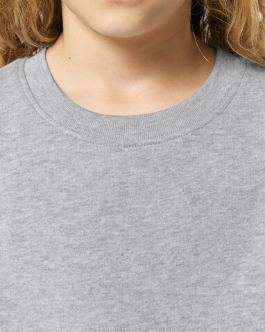 Mini Changer 2.0 - Das Iconic Kinder-Sweatshirt - Heather Grey - 12-13/152-158cm bedrucken, Art.-Nr. STSK181C25012