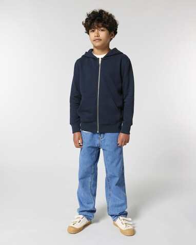 Mini Cultivator 2.0 - Der Iconic Kinder-Zip-Hoodie - French Navy - 5-6/110-116cm bedrucken, Art.-Nr. STSK182C72705
