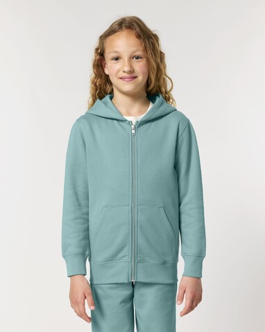 Mini Cultivator 2.0 - Der Iconic Kinder-Zip-Hoodie - Teal Monstera - 9-11/134-146cm bedrucken, Art.-Nr. STSK182C06009