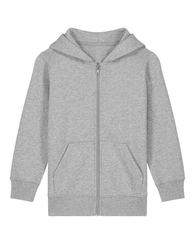 Mini Cultivator 2.0 - Der Iconic Kinder-Zip-Hoodie - Heather Grey - 5-6/110-116cm bedrucken, Art.-Nr. STSK182C25005