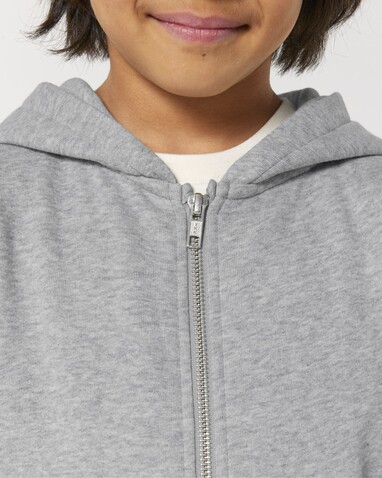 Mini Cultivator 2.0 - Der Iconic Kinder-Zip-Hoodie - Heather Grey - 12-13/152-158cm bedrucken, Art.-Nr. STSK182C25012