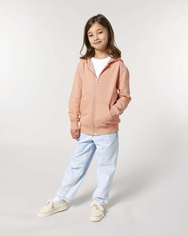 Mini Cultivator 2.0 - Der Iconic Kinder-Zip-Hoodie - Fraiche Peche - 7-8/122-128cm bedrucken, Art.-Nr. STSK182C10107