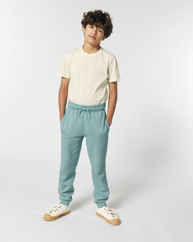 Mini Mover 2.0 - Die Iconic Kinder-Jogginghose - Teal Monstera - 9-11/134-146cm bedrucken, Art.-Nr. STSK183C06009