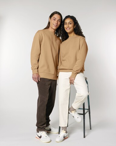 Changer 2.0 - Das Iconic Rundhals-Unisex-Sweatshirt - Latte - XXL bedrucken, Art.-Nr. STSU178C1122X