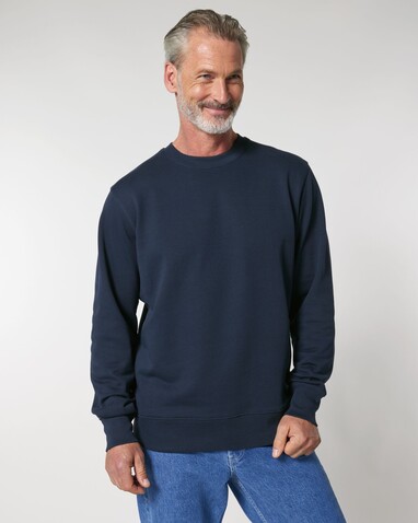 Changer 2.0 - Das Iconic Rundhals-Unisex-Sweatshirt - French Navy - XS bedrucken, Art.-Nr. STSU178C727XS