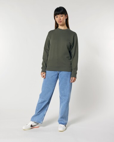 Changer 2.0 - Das Iconic Rundhals-Unisex-Sweatshirt - Khaki - XL bedrucken, Art.-Nr. STSU178C2231X