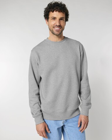 Changer 2.0 - Das Iconic Rundhals-Unisex-Sweatshirt - Heather Grey - 3XL bedrucken, Art.-Nr. STSU178C2503X