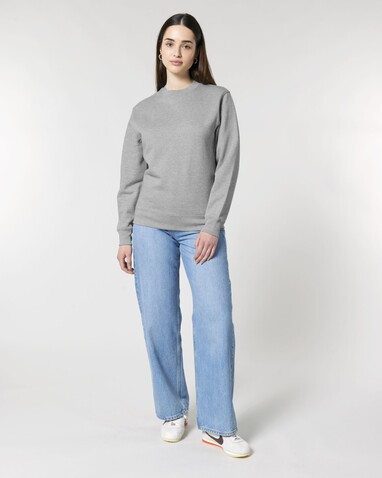 Changer 2.0 - Das Iconic Rundhals-Unisex-Sweatshirt - Heather Grey - M bedrucken, Art.-Nr. STSU178C2501M