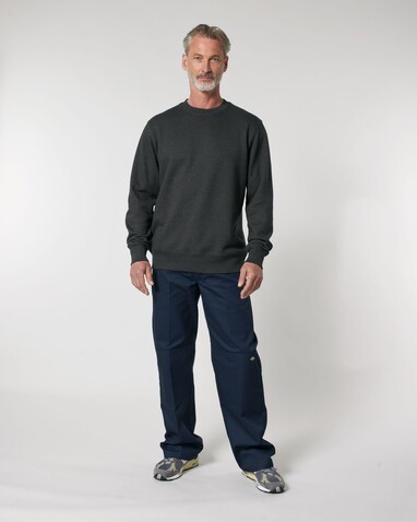 Changer 2.0 - Das Iconic Rundhals-Unisex-Sweatshirt - Dark Heather Grey - S bedrucken, Art.-Nr. STSU178C6511S