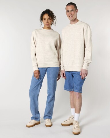 Changer 2.0 - Das Iconic Rundhals-Unisex-Sweatshirt - Eco Heather - XXL bedrucken, Art.-Nr. STSU178C1472X