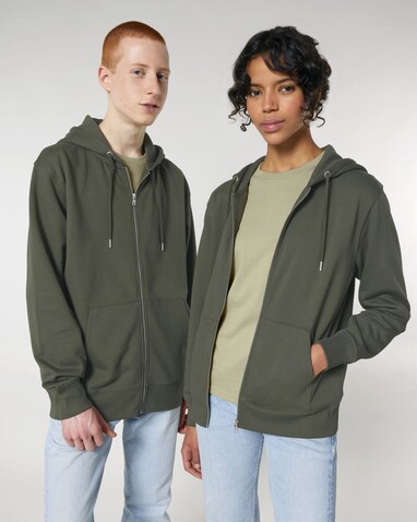 Cultivator 2.0 - Der Iconic Unisex-Zip-Hoodie - Khaki - XXS bedrucken, Art.-Nr. STSU179C2232S