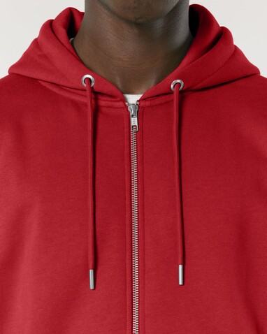 Cultivator 2.0 - Der Iconic Unisex-Zip-Hoodie - Red - M bedrucken, Art.-Nr. STSU179C0041M