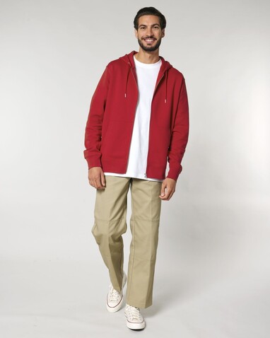 Cultivator 2.0 - Der Iconic Unisex-Zip-Hoodie - Red - M bedrucken, Art.-Nr. STSU179C0041M